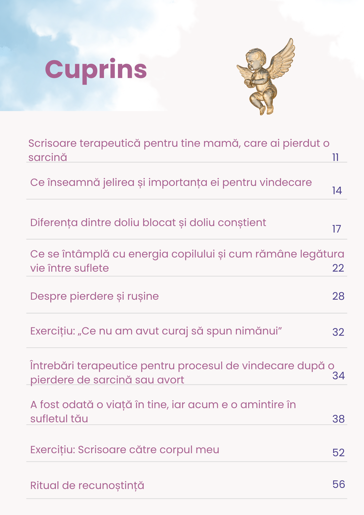 Ebook: Scrisoare terapeutică pentru încheierea doliului unei sarcini pierdute - imagine 2